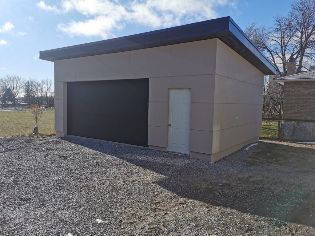 Stucco Garage -Alasya Construction