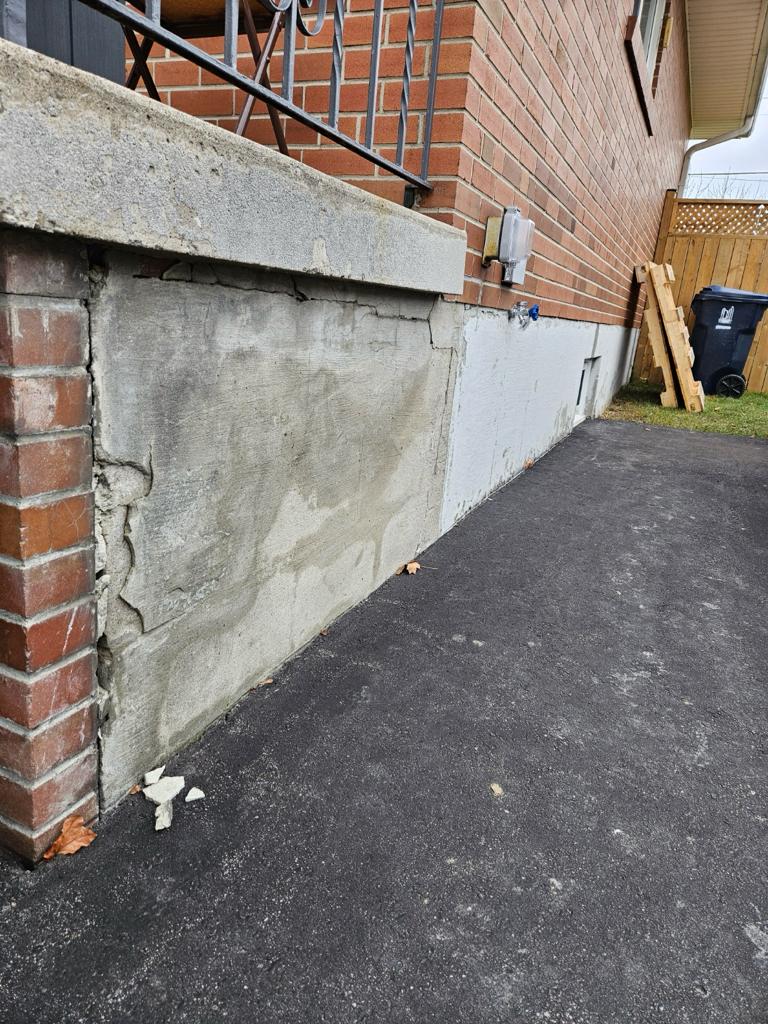 Parging Foudnation Wall