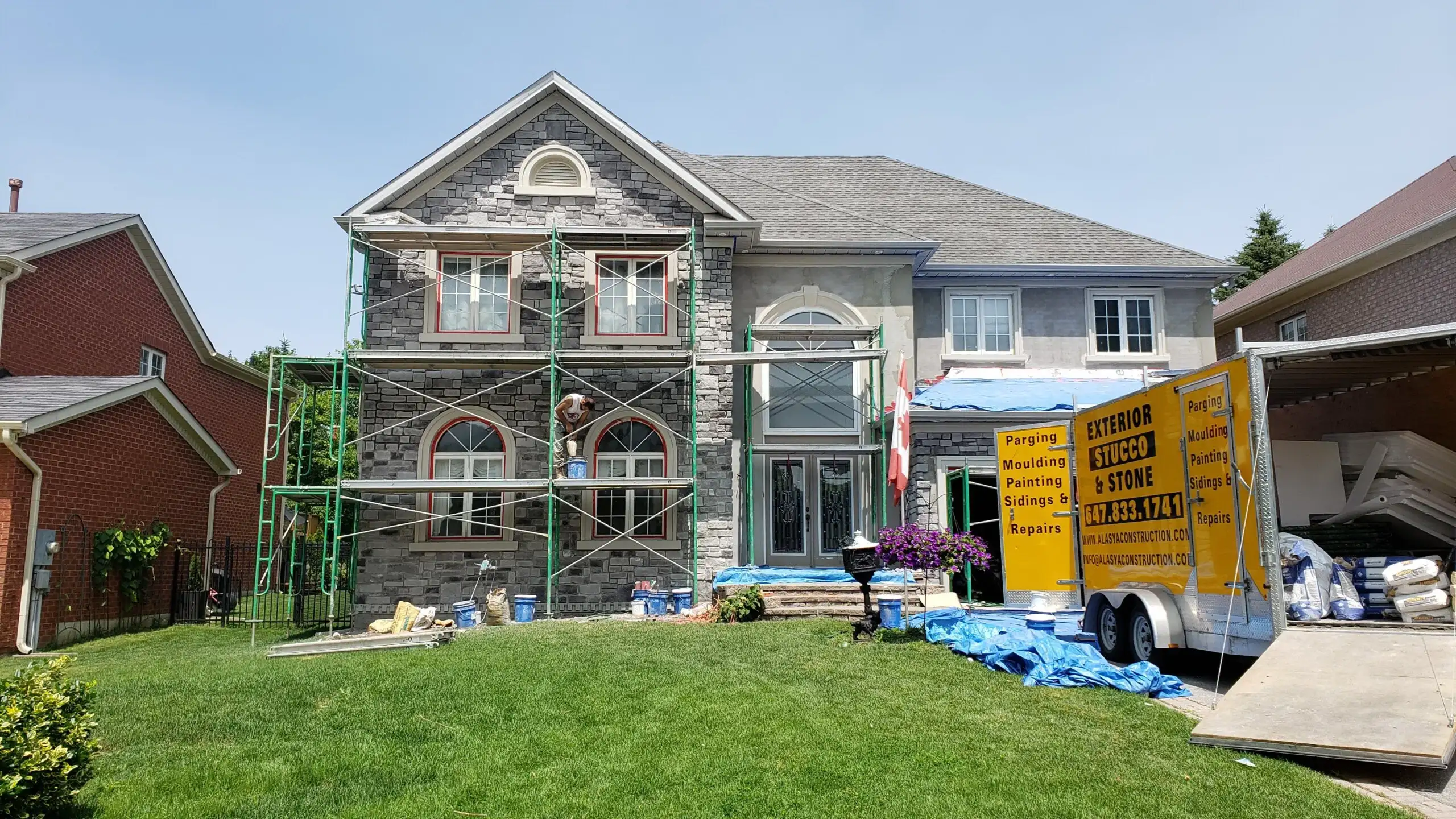 Stucco and Exterior Insulated Finishing System (E.I.F.S)