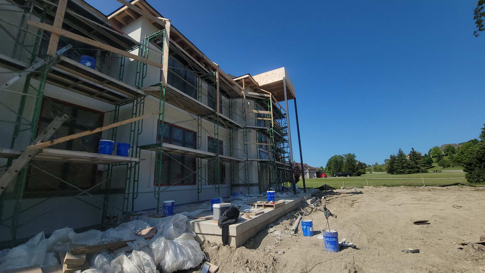 EIFS stucco installation on North York residential home — Alasya Construction Toronto